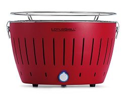 LotusGrill Smokeless Charcoal Grill Blazing Red