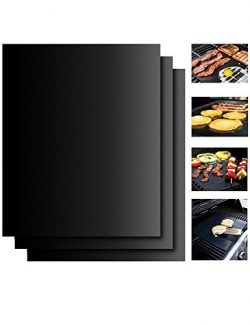 Spritech Grill Mat – Set of 3 Non Stick BBQ Grill Mats – Heavy Duty, Reusable, and E ...