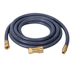 12FT Natural Gas Hose Propane Quick Connect / Disconnect Hose Assembly for Gas Grill, Heater and ...