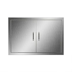 CO-Z Stainless Steel BBQ Access Door, 19″ x 28″ 304 SS Double Access Doors for Comme ...