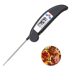 Lighting Mall Digital Food Cooking Thermometer Instant Read Meat Thermometer with Long Sensitive ...