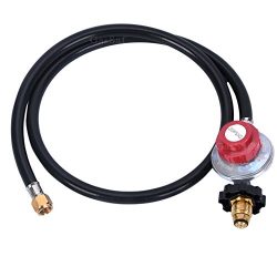 GASSAF 4FT High Pressure Propane Regulator POL Grill Connector with CSA Certified Hose for Propa ...