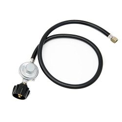 Gas One Propane Regulator 3.5 Feet Universal QCC1 Grill Replacement with 42 inches hose for Most ...