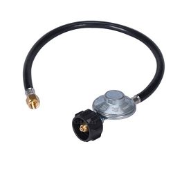 2FT Low Pressure Propane Regulator and Hose Gas Grill Part for QCC1/Type1 LP Tank, BBQ Gas Grill ...