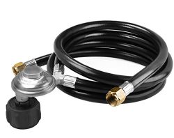 DozyAnt 3 Feet Y Splitter Two Hose Low Pressure Propane Regulator Connection Kit for Most LP LPG ...