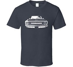 1969 C10 Apache Pickup Truck Grill View Charcoal T Shirt L Charcoal Grey