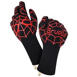 Bruella™ Heat Resistant Gloves ✪ Great For Oven Baking & Cooking In The Kitchen | A+ Militar ...