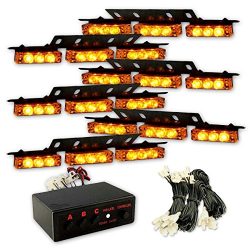 Custom Autos 54X LED Emergency Service Vehicle Deck Grill Warning Light – 1 Set Ultra Brig ...