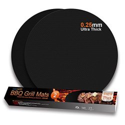 GEEKHOM BBQ Grill Mats Ultra-thick Baking Mat Non-Stick Heat Resistan Dishwasher Reusable for Ba ...