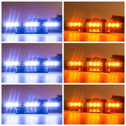 Orion Motor Tech 54 LED Amber & White Emergency Service Truck Car Vehicle Strobe Warning Lig ...