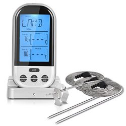 iHomy Wireless Remote Digital Cooking Food Meat Thermometer Instant Read with Oven Probe for Ove ...