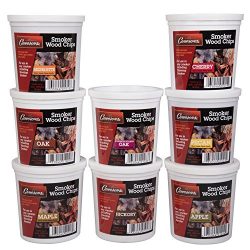 Wood Smoking Chips Variety Gift Set – Set of 8 Pints (Oak, Apple, Cherry, Pecan, Maple, Bo ...