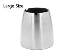 Ashtray ,Stainless Steel Unbreakable Modern Ashtray , Cigarette Ashtray for Indoor or Outdoor Us ...