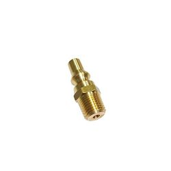 Nigo Propane/ Nature Gas Quick Connect Fitting Adaptor, 1/4” Male NPT x Full Flow Male Plug