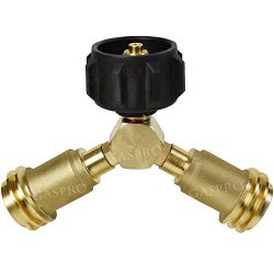 GASPRO Propane Splitter, Propane Tank Y Splitter, QCC1 / Type1 LP Gas Cylinder Bottle Valve Tee  ...