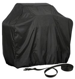 BBQ Grill Cover Basic Gas Grill Cover, Waterproof Barbecue Cover with Double Guarantee for Windy ...