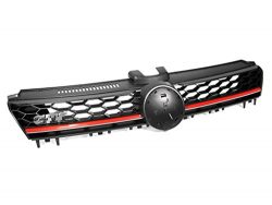 2015+ VW MK7 Golf/GTI Lighting Package High Bar Grille – Black w/ Red Trim