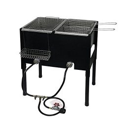 XtremepowerUS High-Pressure Triple Basket Deep Fryer 35″ Height