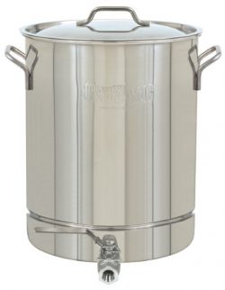 Bayou Classic 1064 Stainless 16-Gallon Stockpot with Spigot and Vented Lid