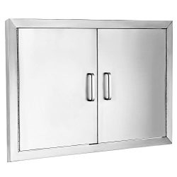 Z-bond 31″Wx24″H BBQ Access Door 304 Stainless BBQ Island Door Heavy Duty Double Doo ...