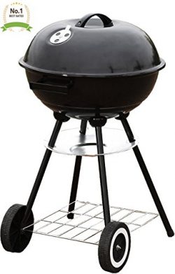 #1 Portable 18″ Charcoal Grill Outdoor Original BBQ Grill Backyard Cooking Stainless Steel ...