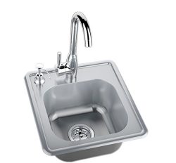 SUNSTONE A-SS17 Single Sink with Hot and Cold Water