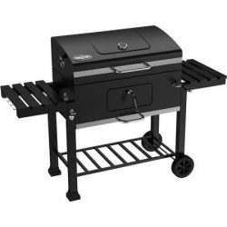 Kingsford, 32″ Charcoal Grill, Black Features a Cast-iron Cooking Grid with a High-tempera ...