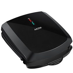 Aicok Grill 2-Serving Nonstick Electric Grill, Panini Press Grill Sandwich Maker, 1000W Fast Cooking