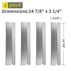 SHINESTAR Grill Heat Shield Plate Heat Tent Replacement for Master Forge 1010037, 1010048, 4-Pac ...