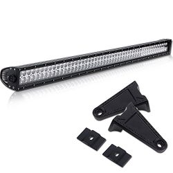 TURBOSII 300W 52 Inch LED Work Light Bar SPOT FLOOD Combo Beam Offroad Heavy-duty Lighting on Gr ...