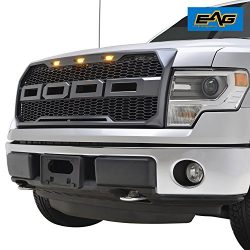 EAG Replacement F150 ABS Grille – Charcoal Gray – With Amber LED Lights for 09-14 Fo ...