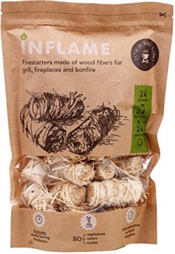 Inflame | Natural Fire Starters Really Comfortable Packaging of Fire-Starting Nuggets 24 pcs in  ...