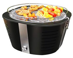 FutureSprout Smokeless Charcoal Grill, Portable Smokeless Barbecue Charcoal Grill BBQ