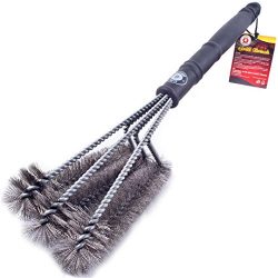 Alpha Grillers 18″ Grill Brush. Best BBQ Cleaner. Safe For All Grills. Durable & Effec ...