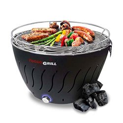 Foggo Grill Smokeless Indoor BBQ Grill | Portable Charcoal Electric Barbeque w/ Battery Operated ...