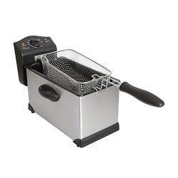 CHARD DF-3E Electric Deep Fryer, 3 Liter, Stainless Steel