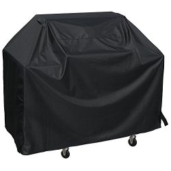 SunPatio BBQ Grill Cover 65 Inch, Outdoor Heavy Duty Waterproof Barbecue Gas Grill Cover, UV and ...