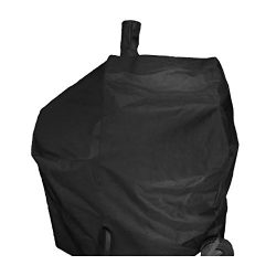 iCOVER 600D Heavy Duty Canvas Water Proof all weather off-set smoker cover G21616 for Char-Grill ...