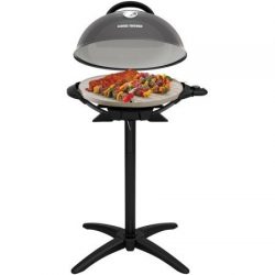 George Foreman PRO Indoor / Outdoor Grill , 240 Sq In, Ceramic Plates, Temp Gauge, GFO3320GM  ...