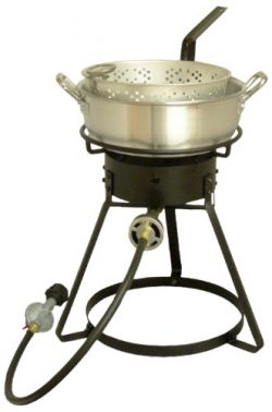 King Kooker 1642 16-Inch Bolt Together Outdoor Propane Cooker Package with Aluminum Fry Pan