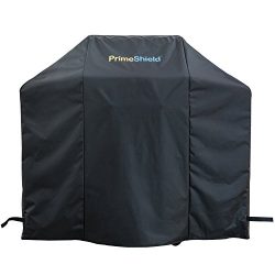 PrimeShield Gas Grill Cover 58-inch 300D Heavy Duty Waterproof Breathable BBQ Grill Cover Black