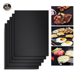 Angganquzu  BBQ Grill Mat,Non-stick Barbecue Mat, Reusable and Easy to Clean,BBQ Accessories for ...