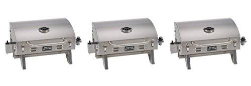 Smoke Hollow 205 Stainless Steel TableTop Propane Gas Grill, Perfect for tailgating,camping or a ...