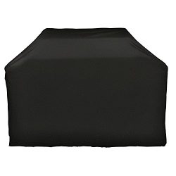 i COVER Grill Cover- 55 Inch Heavy Duty Water Proof Patio Outdoor Black BBQ Barbecue Smoker/Gril ...