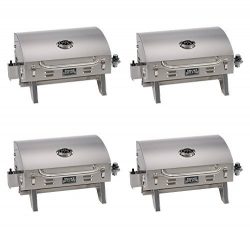 Smoke Hollow 205 Stainless Steel TableTop Propane Gas Grill, Perfect for tailgating,camping or a ...