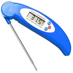 GET Waterproof Meat Thermometer Digital Super Fast Instant Read Thermometer BBQ Thermometer with ...