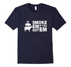 Mens Smoke em If you Got em Grilling BBQ T-shirt 3XL Navy