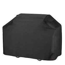 Grill Cover, Heavy Duty 600D Oxford Waterproof Gas Grill Cover with Double Stitching & Heat  ...