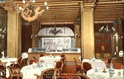 Electric Grill Hotel St. Francis San Francisco, California Original Vintage Postcard