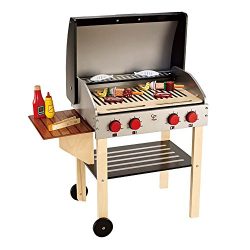 Award Winning Hape Gourmet Grill and Shish Kabob Wooden Play Kitchen